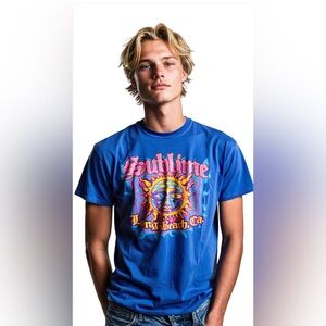 Men’s Medium Sublime
Long Beach California
Graphic Casual Blue T-Shirt